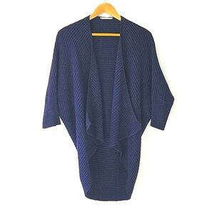T Tahari Navy Blue Cardigan Sweater